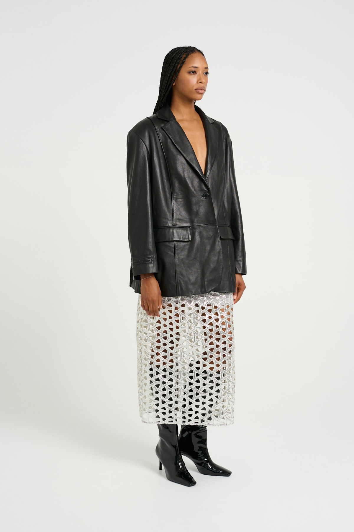 AmeliaGZ Skirt in silvershine polyester