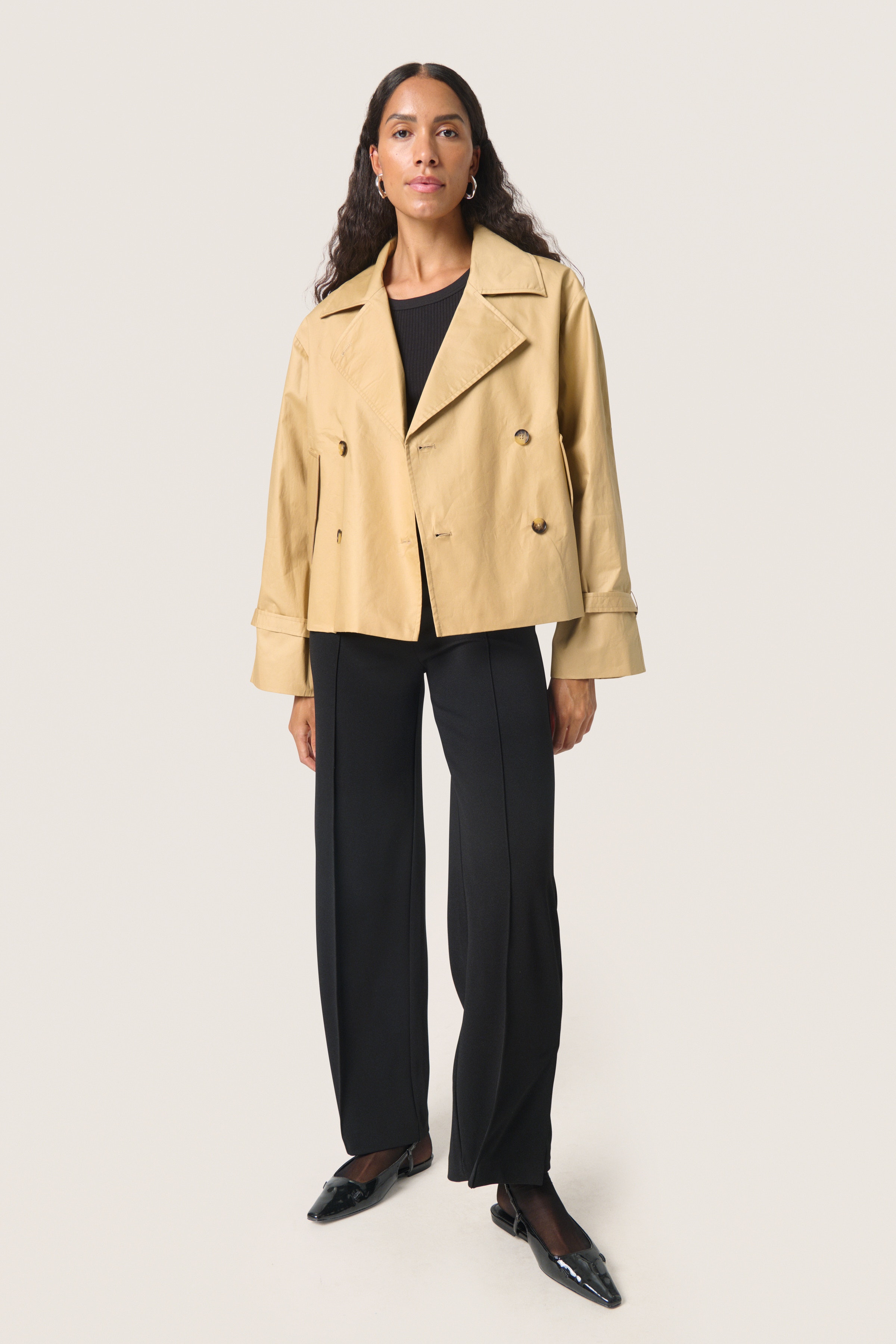 SLFavne Trenchcoat LOOKBOOK FRONT 30408393-160920