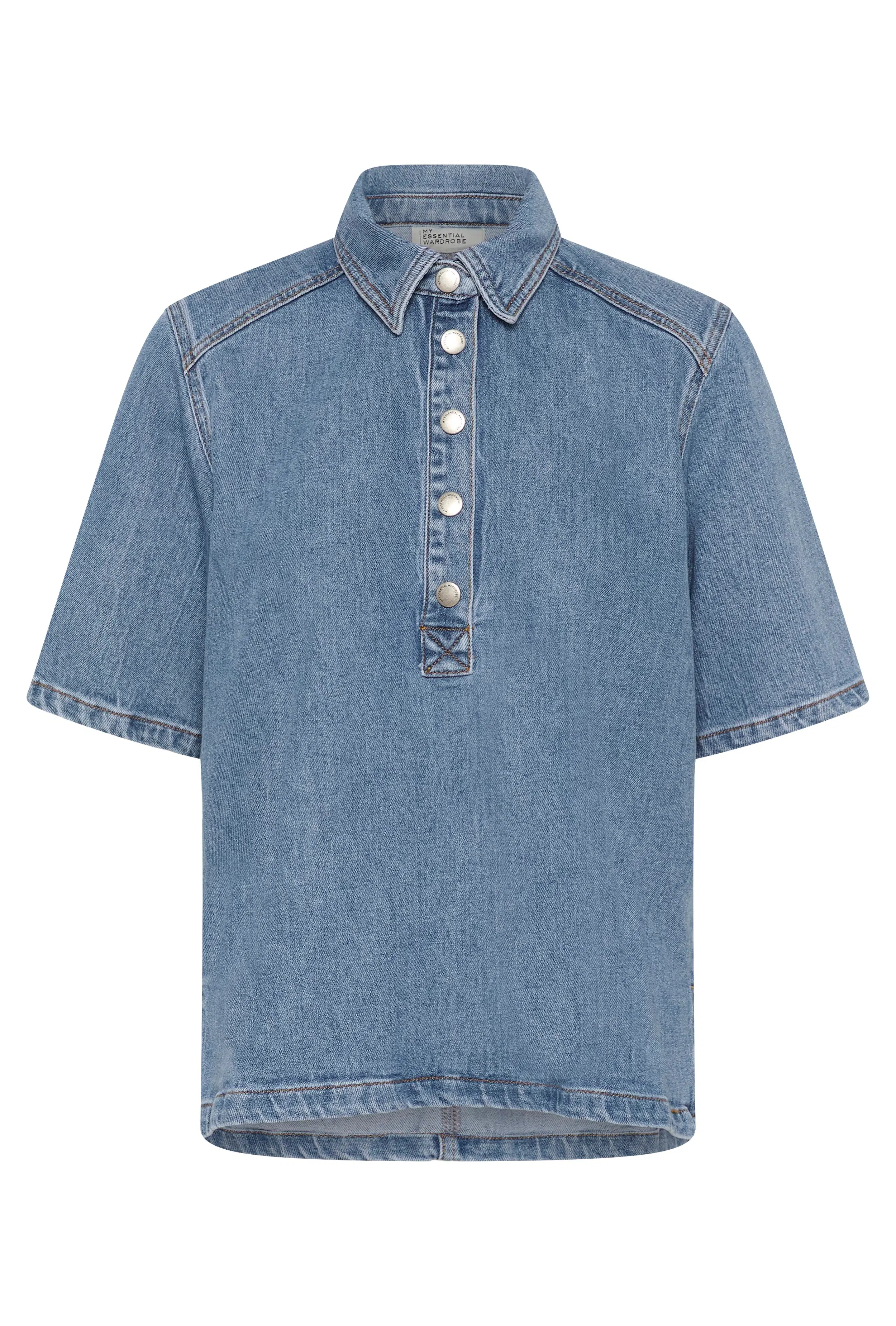 AbinaMW Denim polo shirt PACK FRONT 10704772-100053