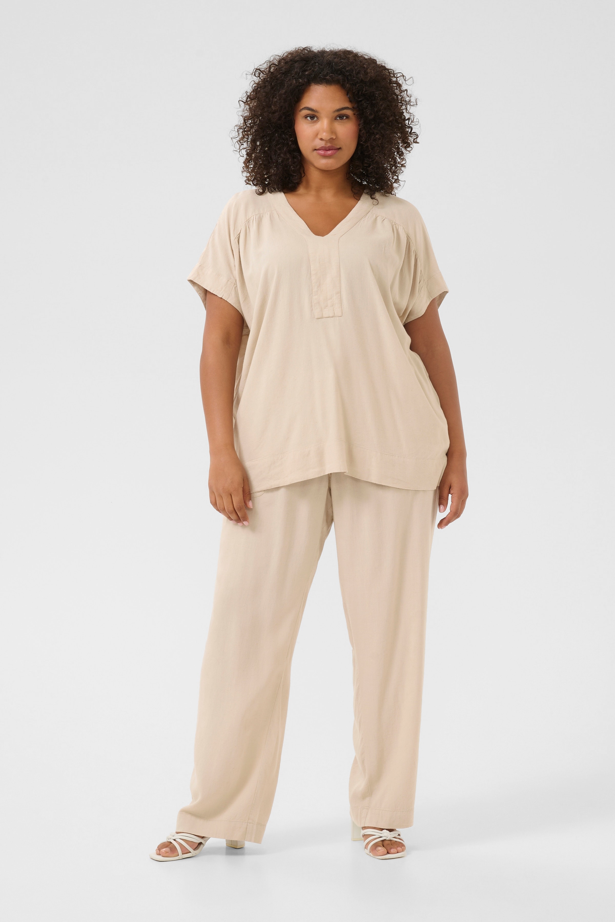 KCmille Leinen Bluse LOOKBOOK FRONT 10583097-151305