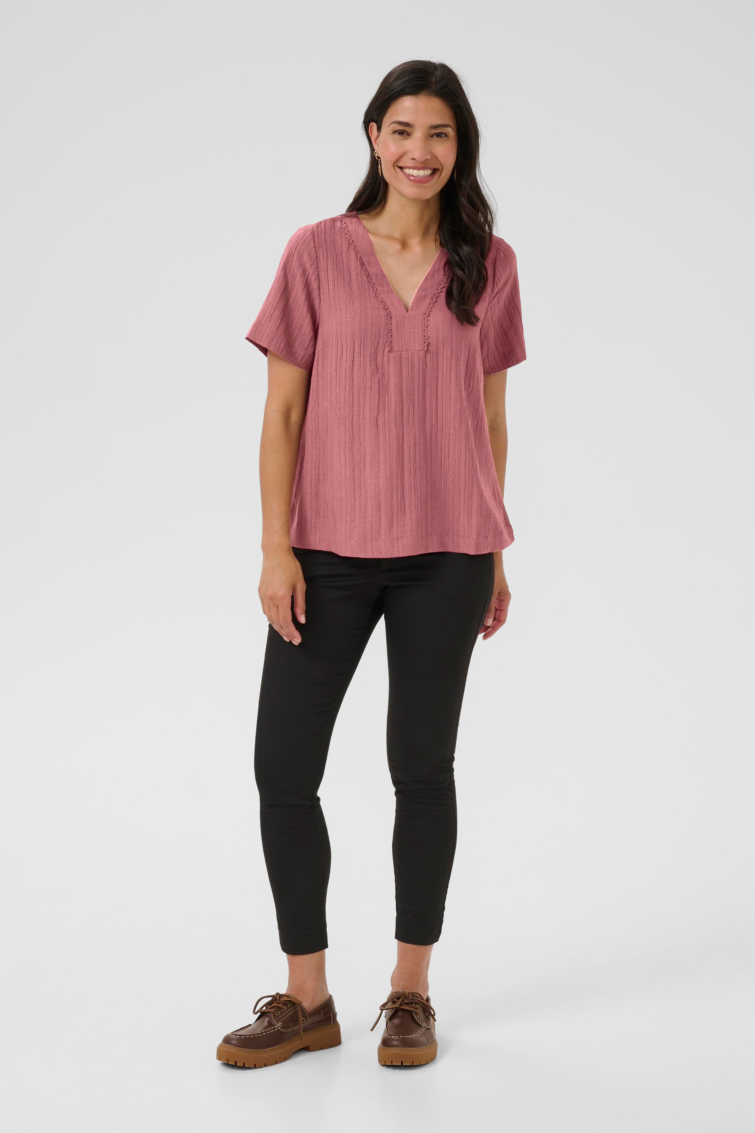 BPvitta Bluse LOOKBOOK FRONT 40200014-108822