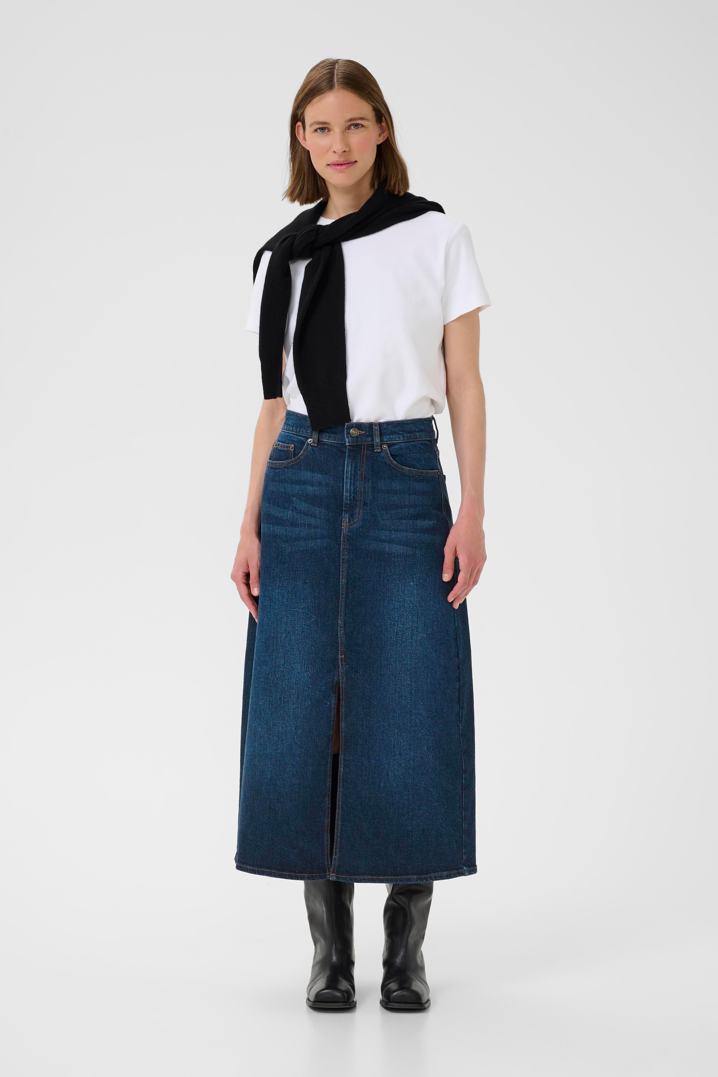 NanaIW Denim Skirt LOOKBOOK FRONT 30110972-304092