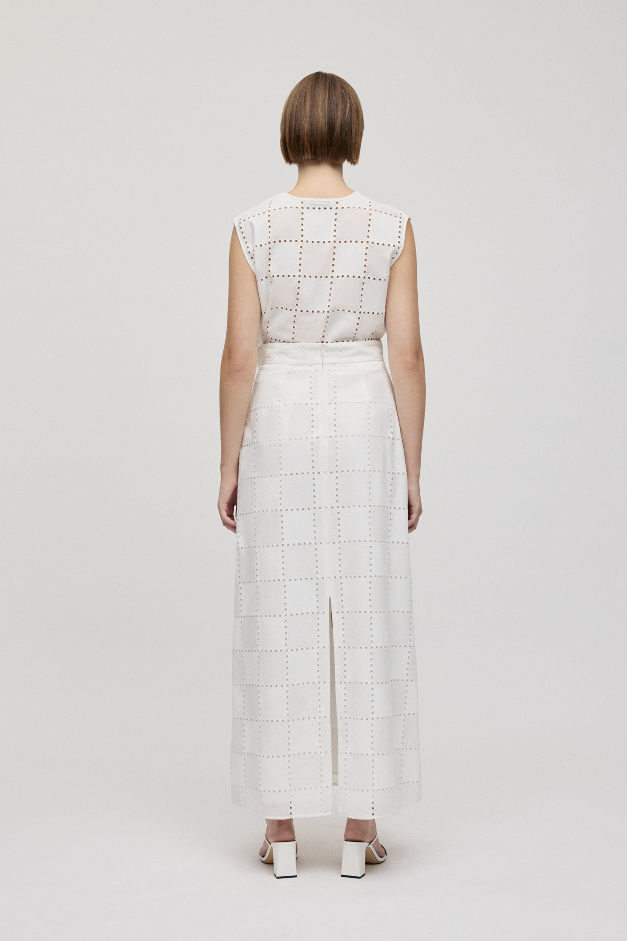 SAMANTHA Skjørt LOOKBOOK BACK 30600529-WH010