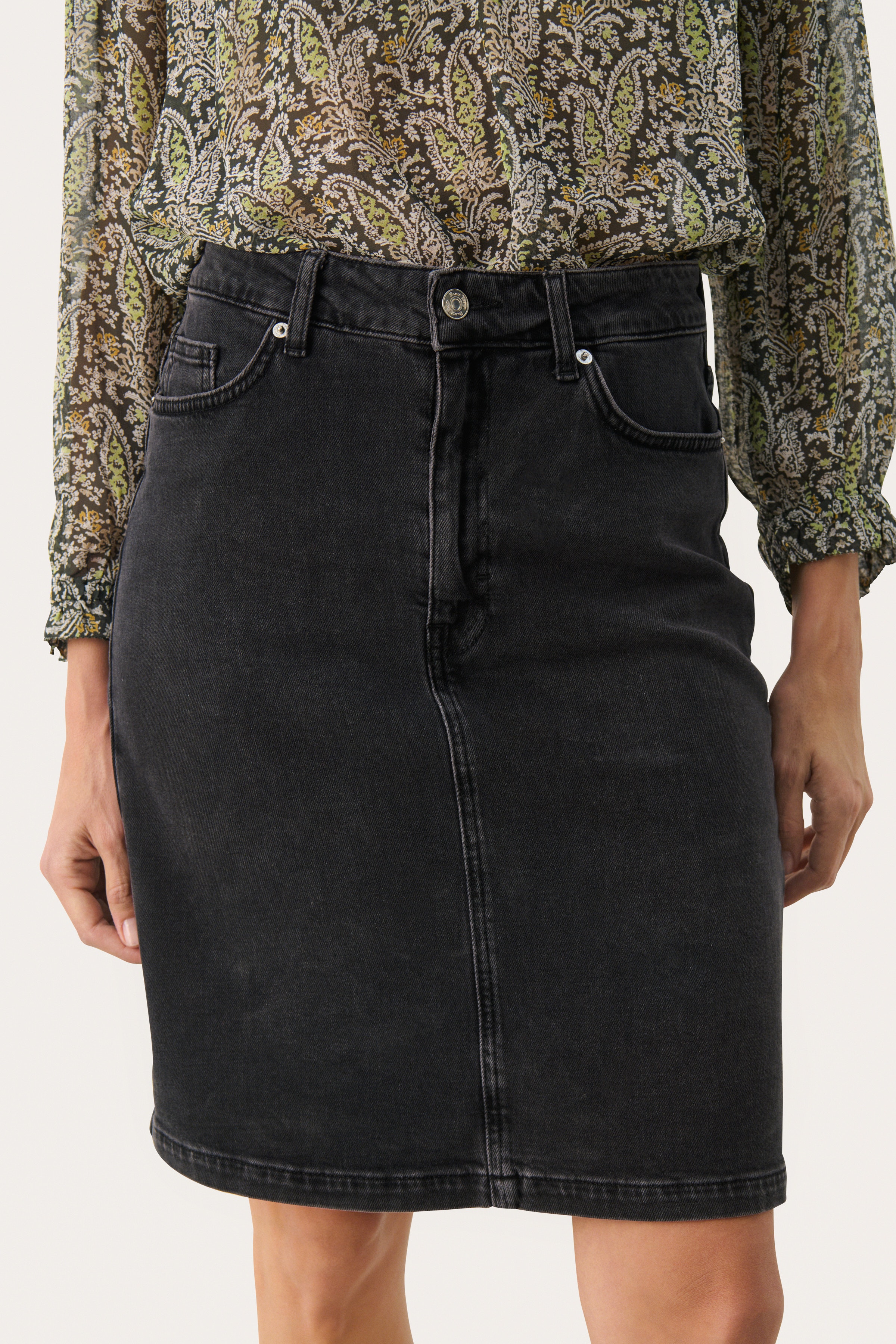 LejaPW Denim Nederdel LOOKBOOK DETAIL 30308859-300148