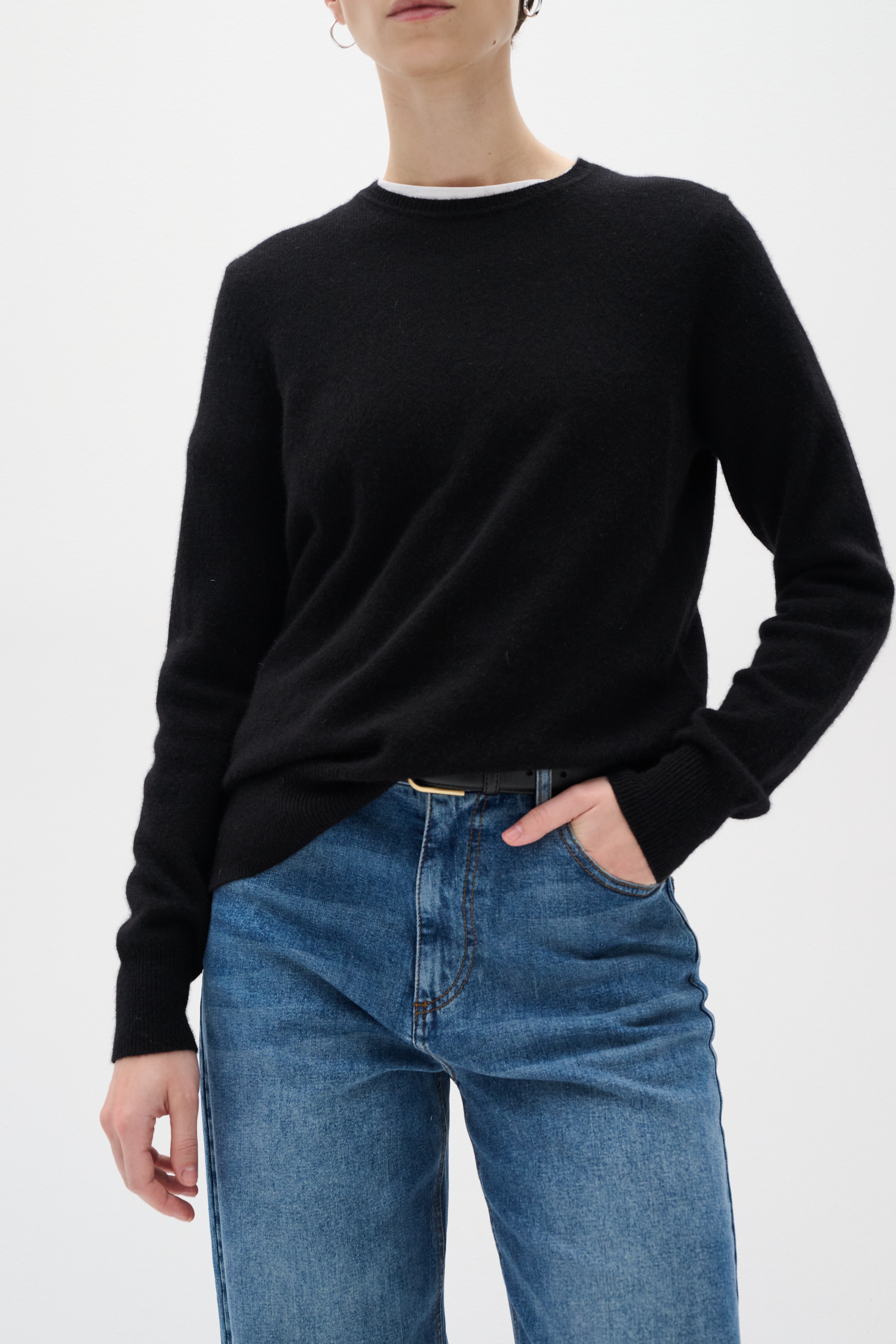 LukkaIW Crew-neck Kaschmir Pullover LOOKBOOK FRONT 30107629-10050