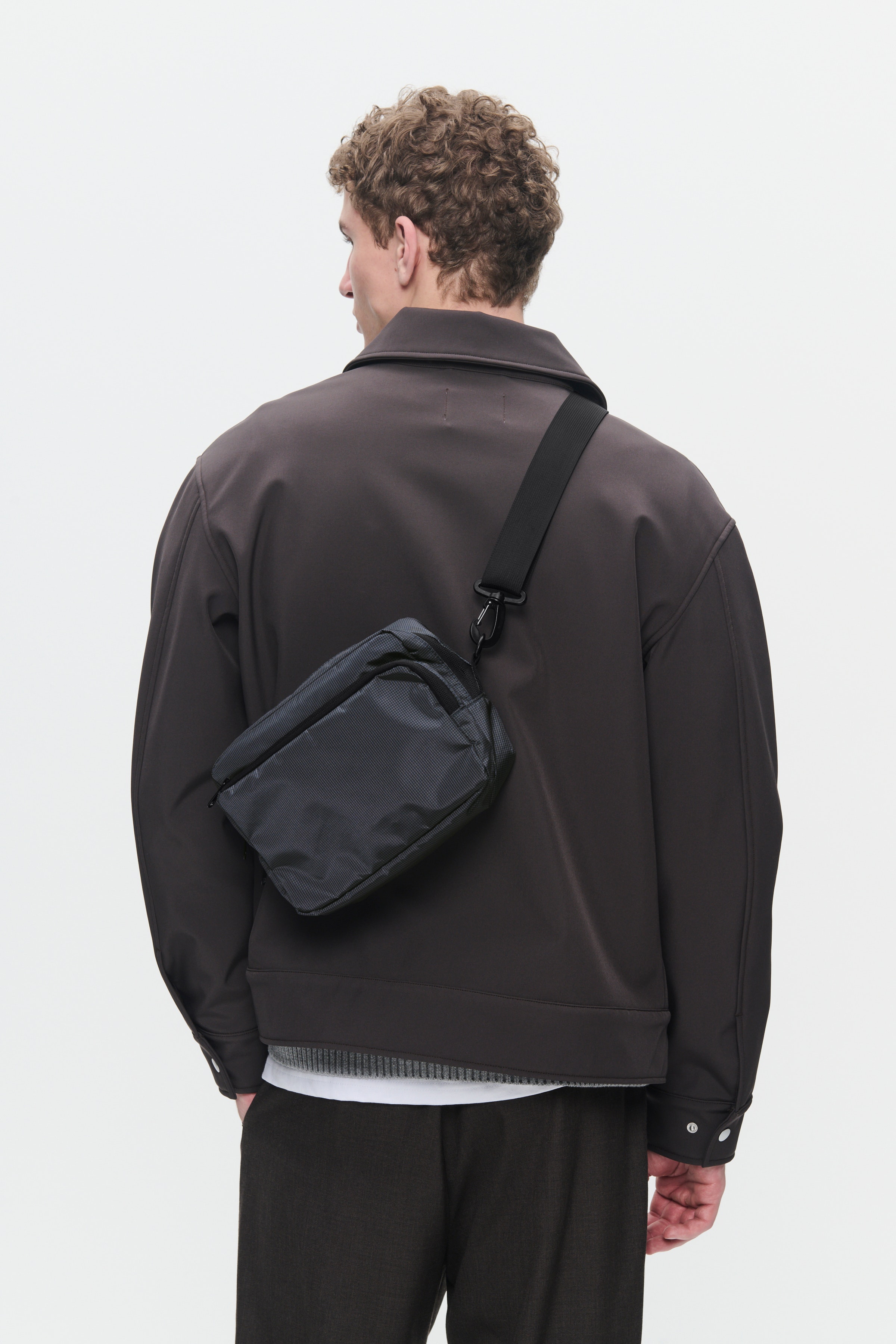 WWAA Crossbody Bag in licorice nylon | WoodWood