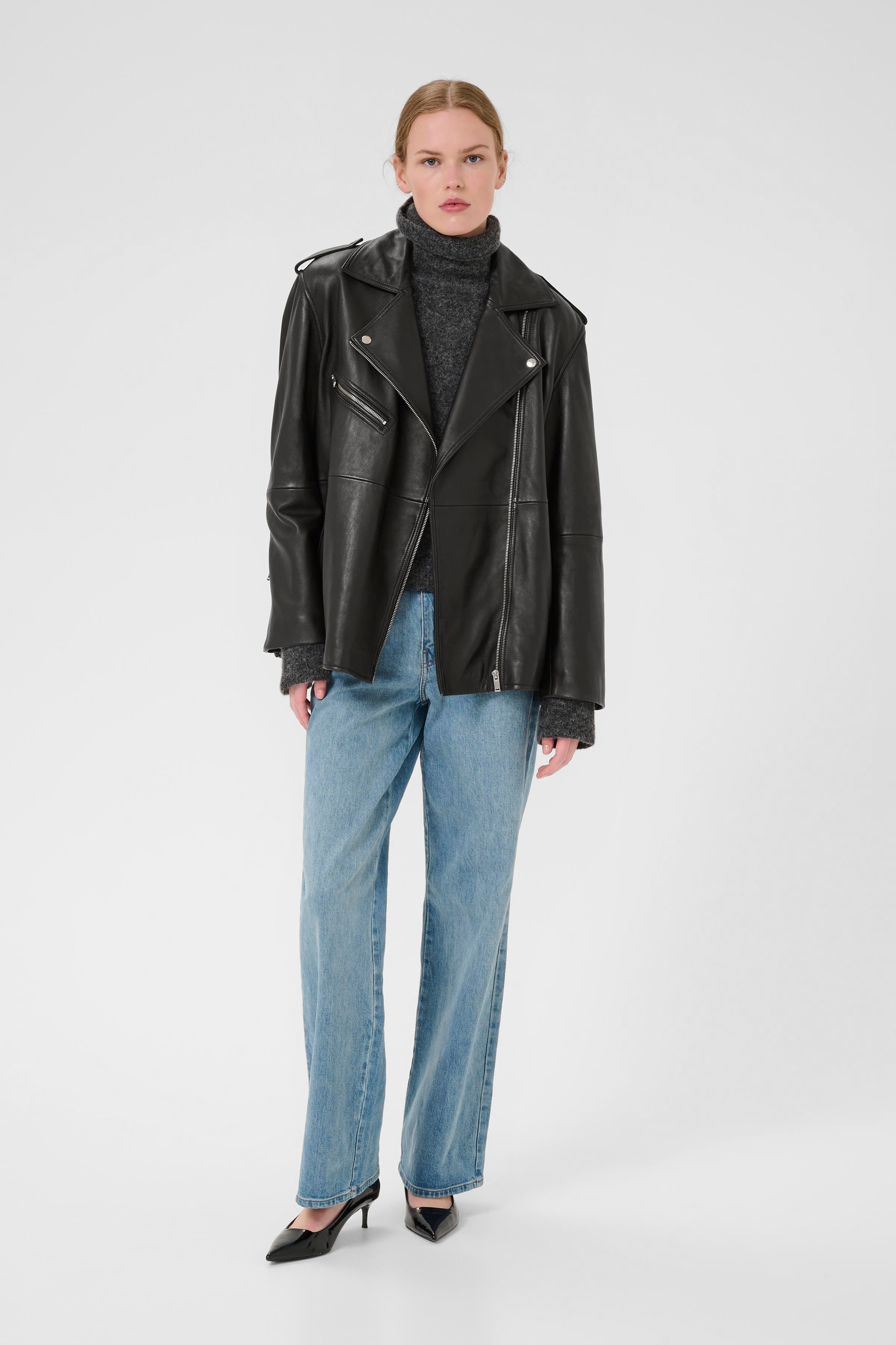 NaomiGZ Leather jacket LOOKBOOK FRONT 10909190-100017