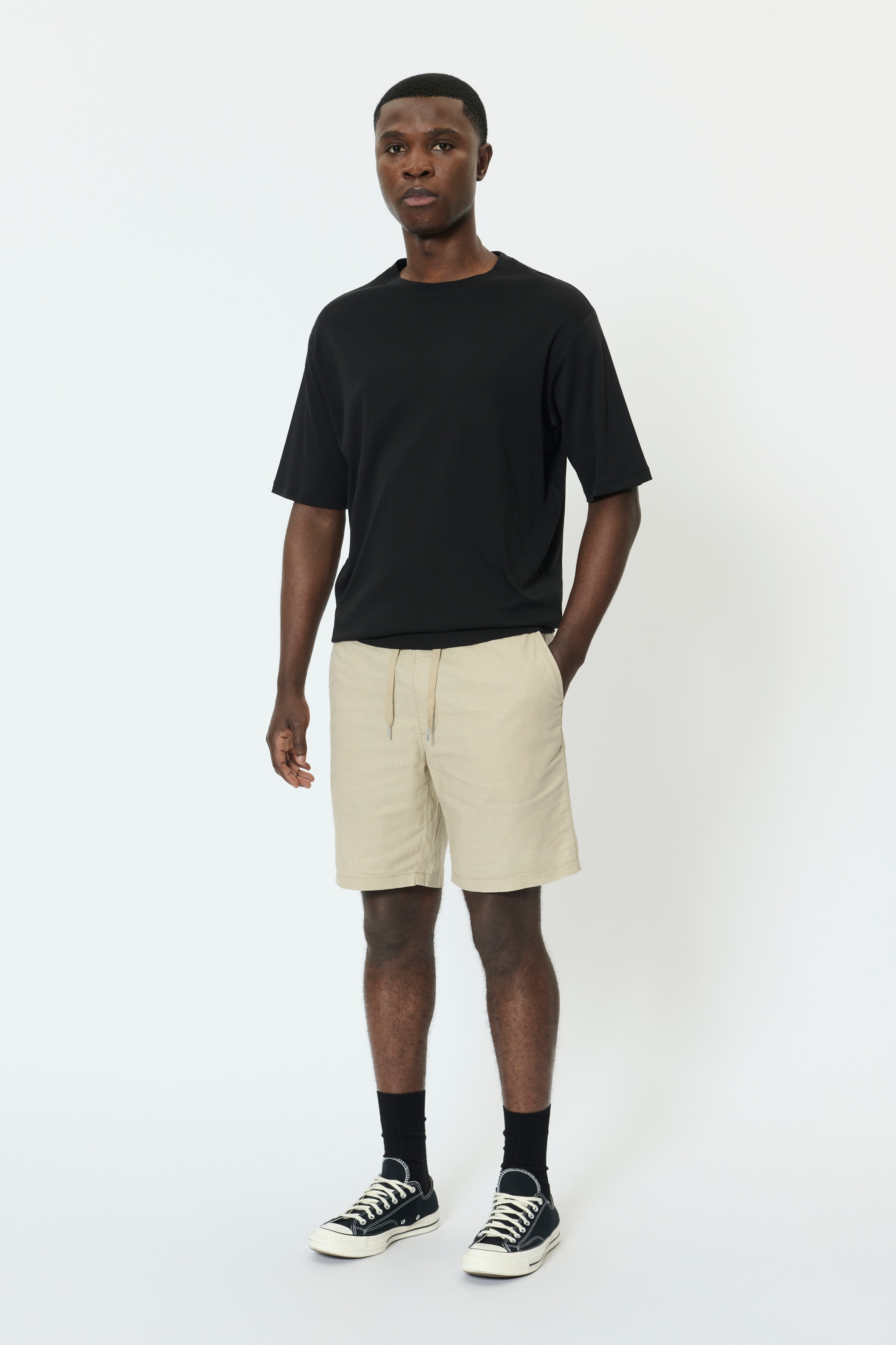 MAbarton hørshorts LOOKBOOK FRONT 30206032-161105