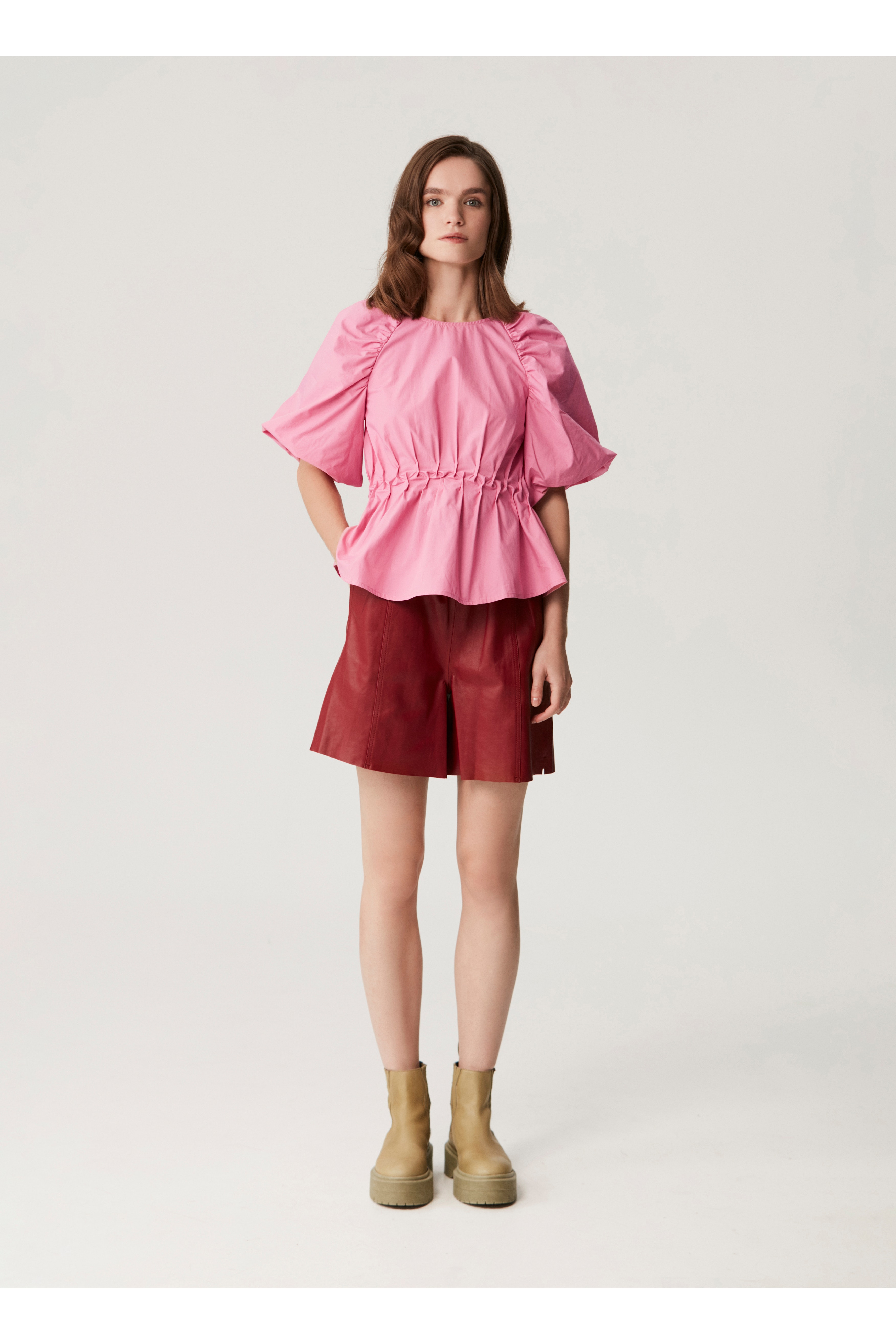 LiljaGZ HW Leather shorts LOOKBOOK FRONT 10905351-101426