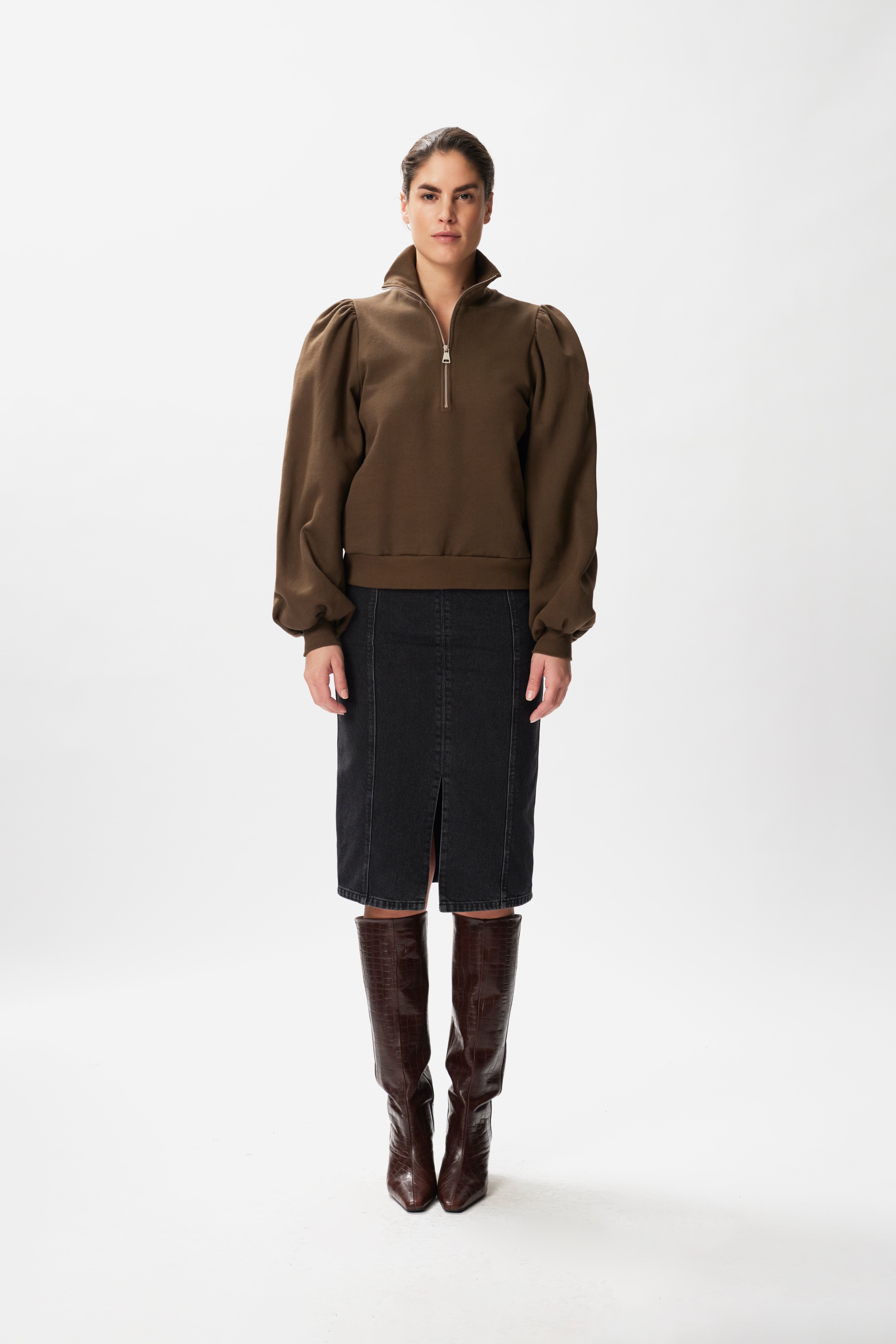 DenaGZ Denim skirt LOOKBOOK FRONT 10905498-100010