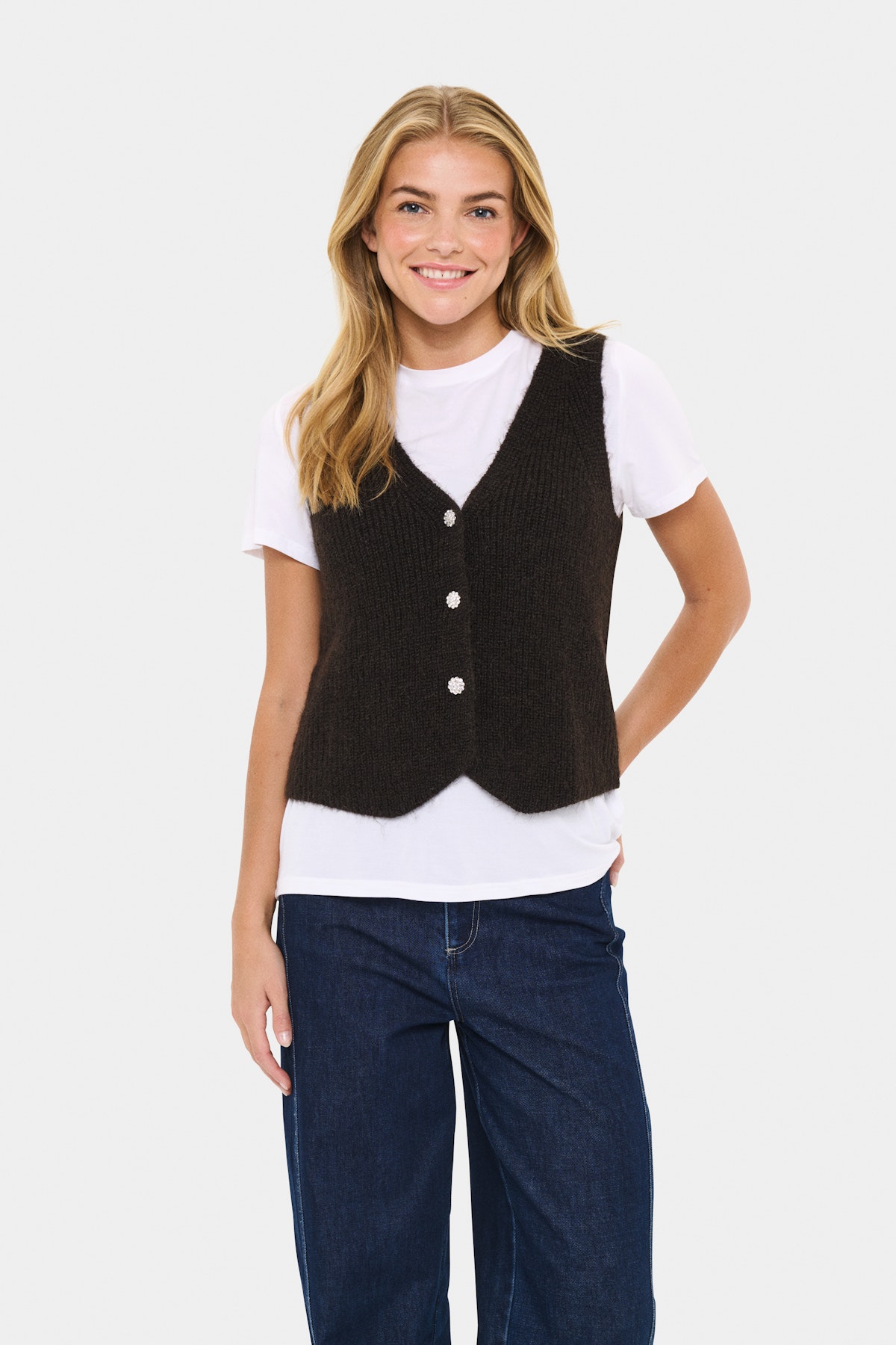 【YANYAN/ヤンヤン】RAINCLOUD EASY WAISTCOAT XenyaSZ Waistcoat in mulch colour