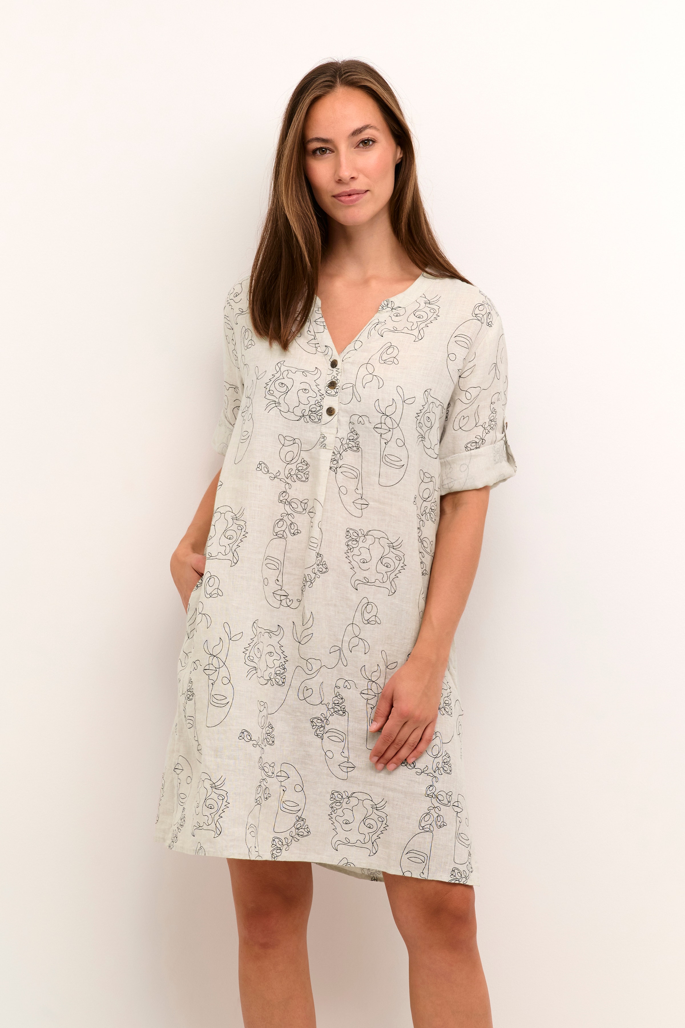 CRBellis Linen Dress LOOKBOOK FRONT 10611576-105559