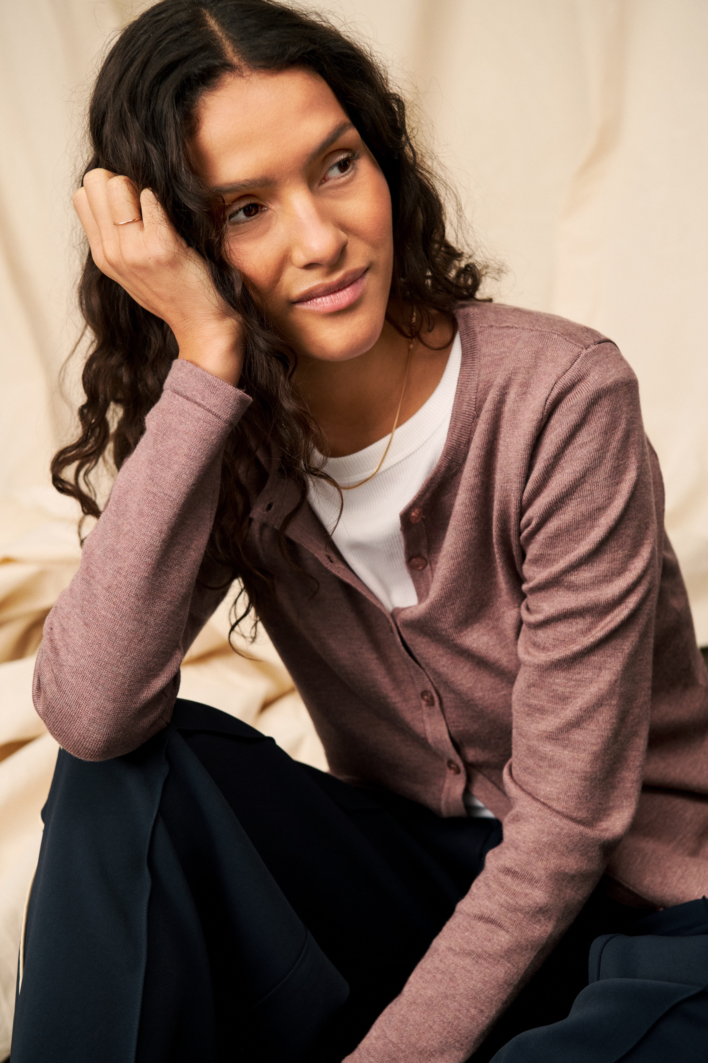 MilaSZ R-Neck Cardigan LOCATION NONE 30500005-1715101