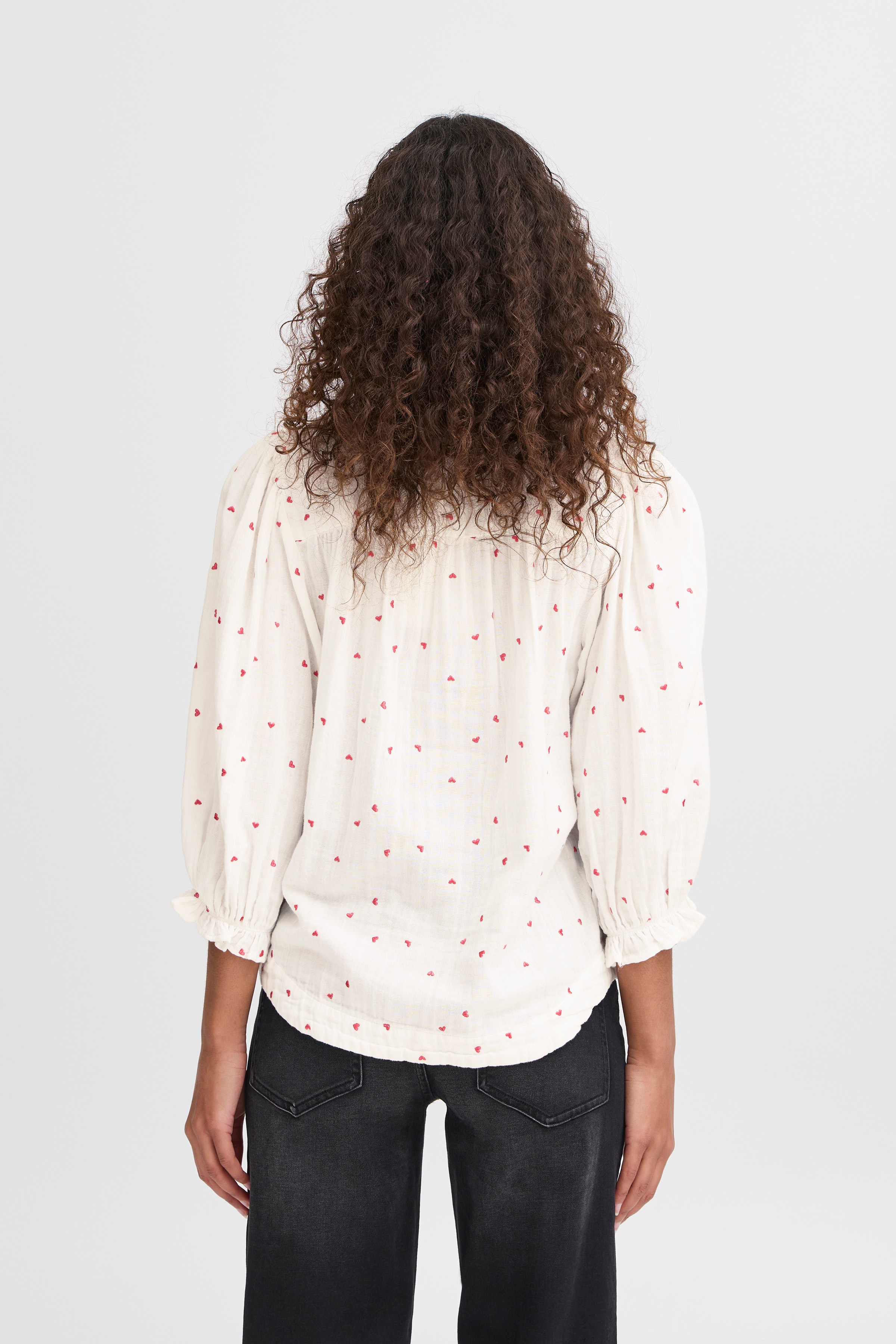 Blouse with long sleeve LOOKBOOK BACK 20122466-110602