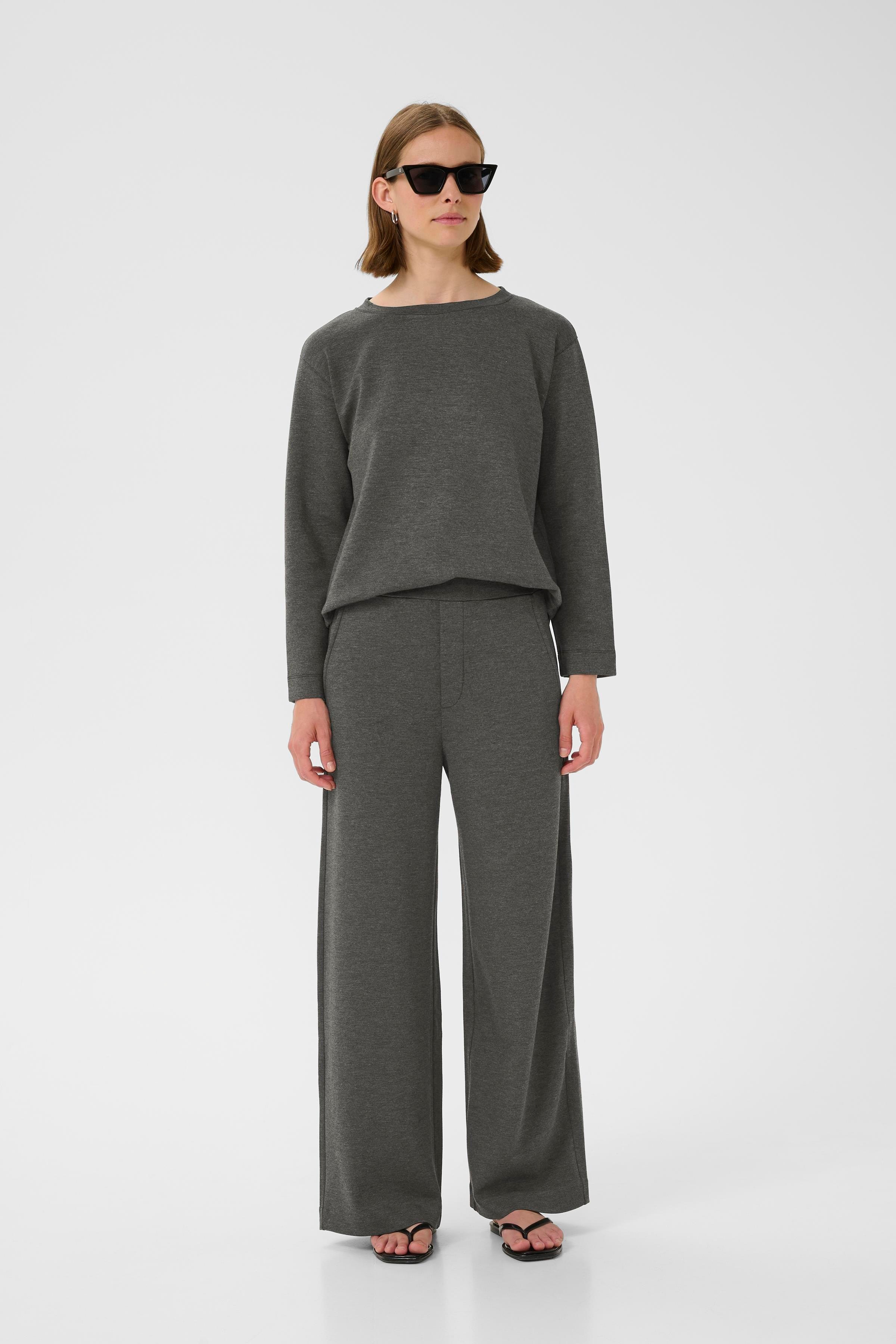 GincetteIW Melange Bukser LOOKBOOK FRONT 30110741-300596