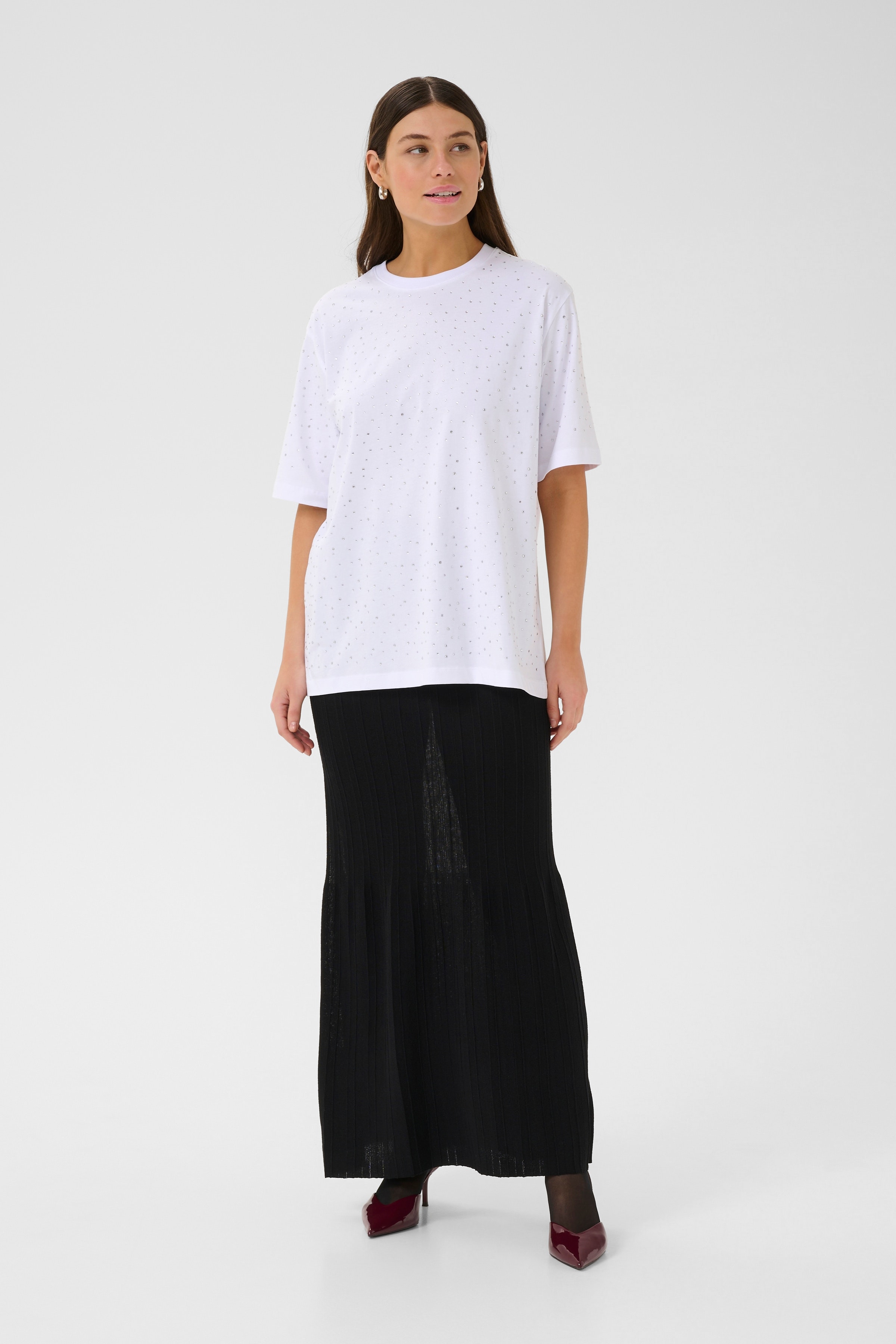 CUlondon T-shirt with rhinestones LOOKBOOK FRONT 50112553-500069