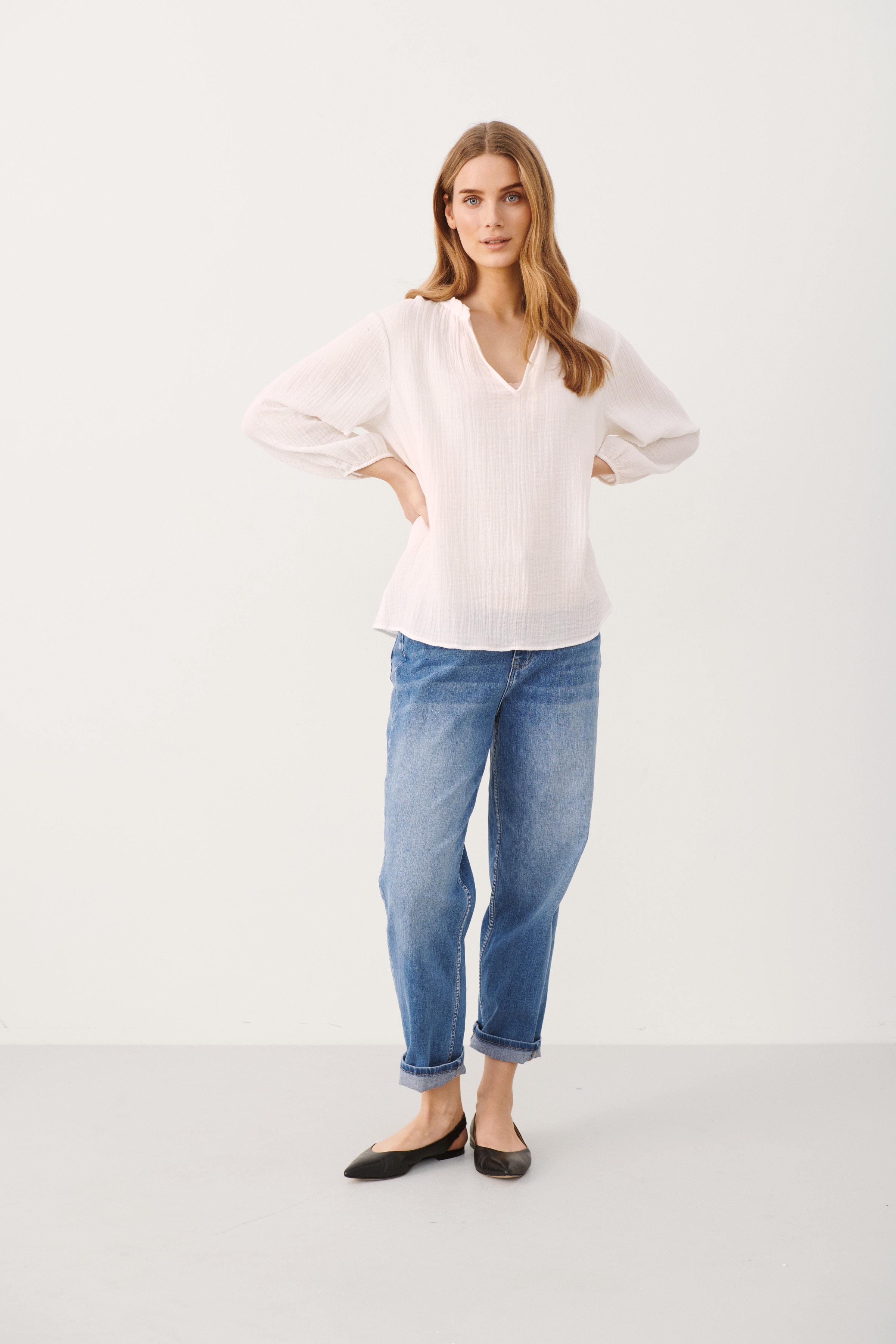 JosiePW Långärmad blus LOOKBOOK FRONT 30306154-110602