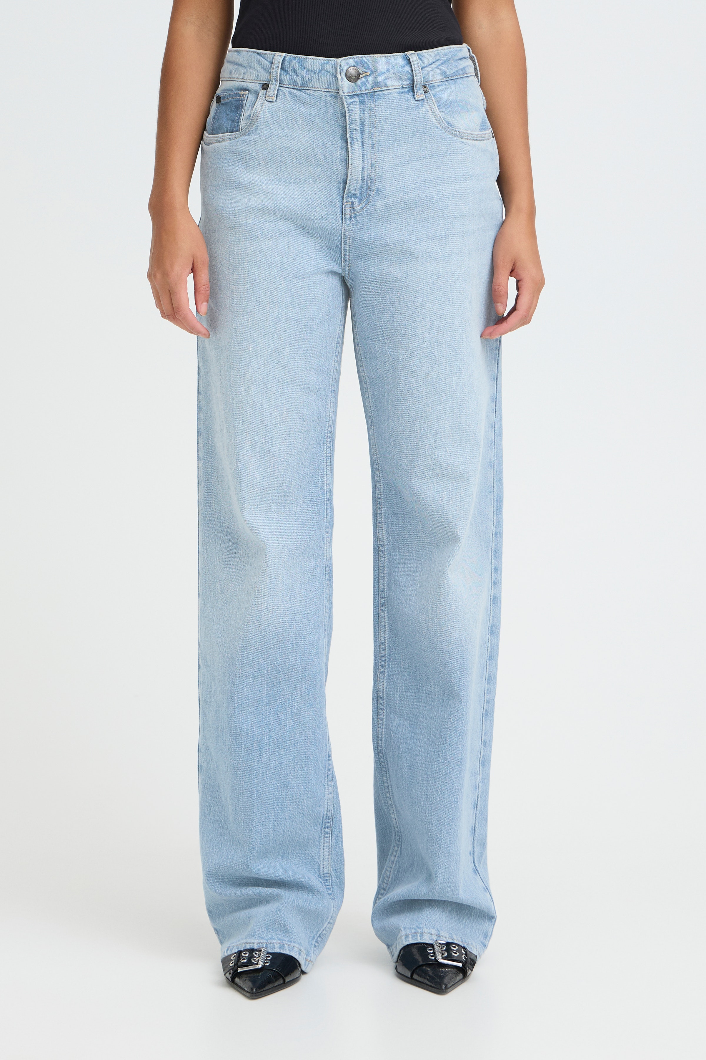 PZVEGA HW Jeans Wide Leg LOOKBOOK FRONT 50207173-200008