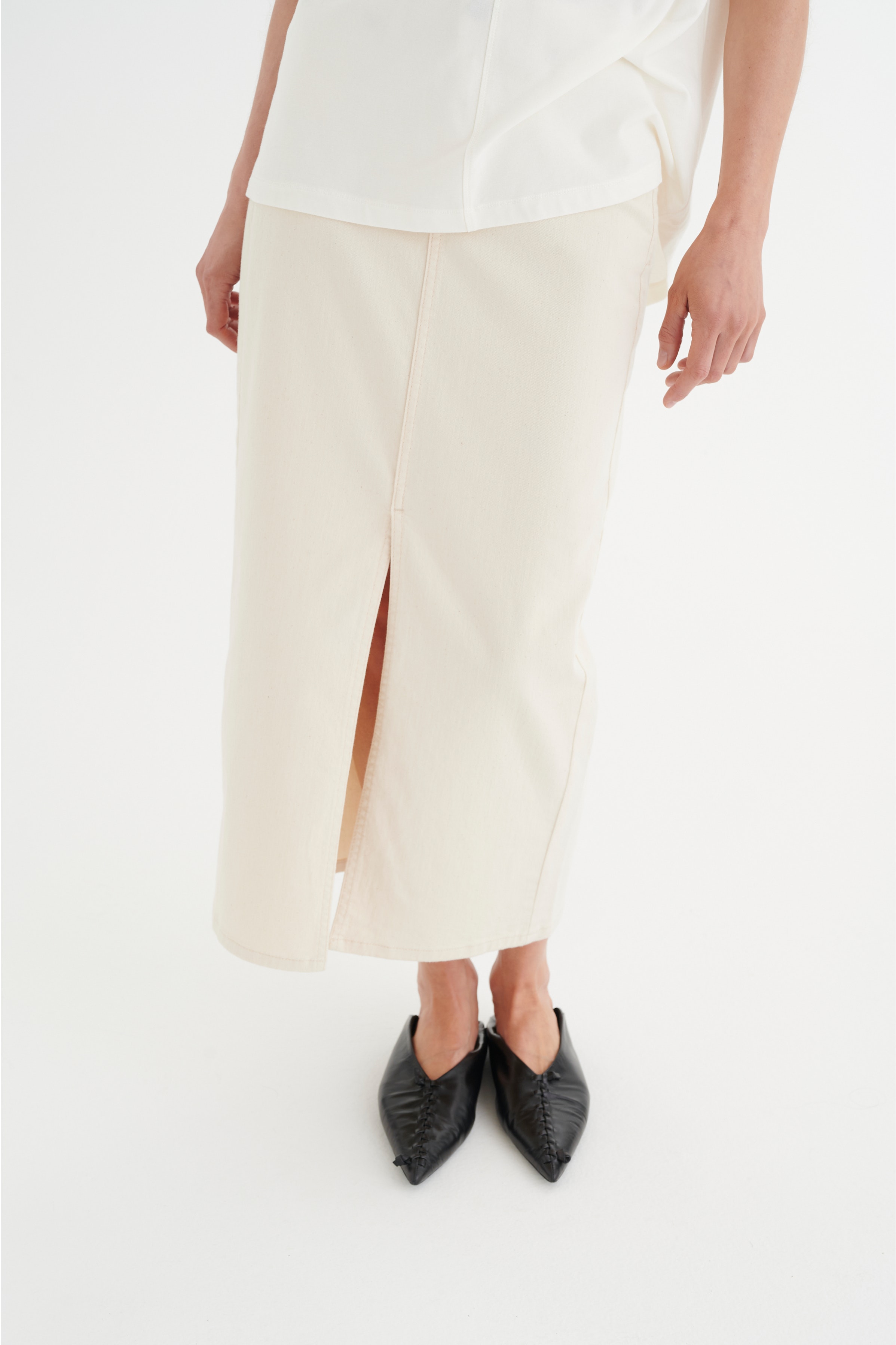 IvannaIW Denimkjol LOOKBOOK FRONT 30106382-110701