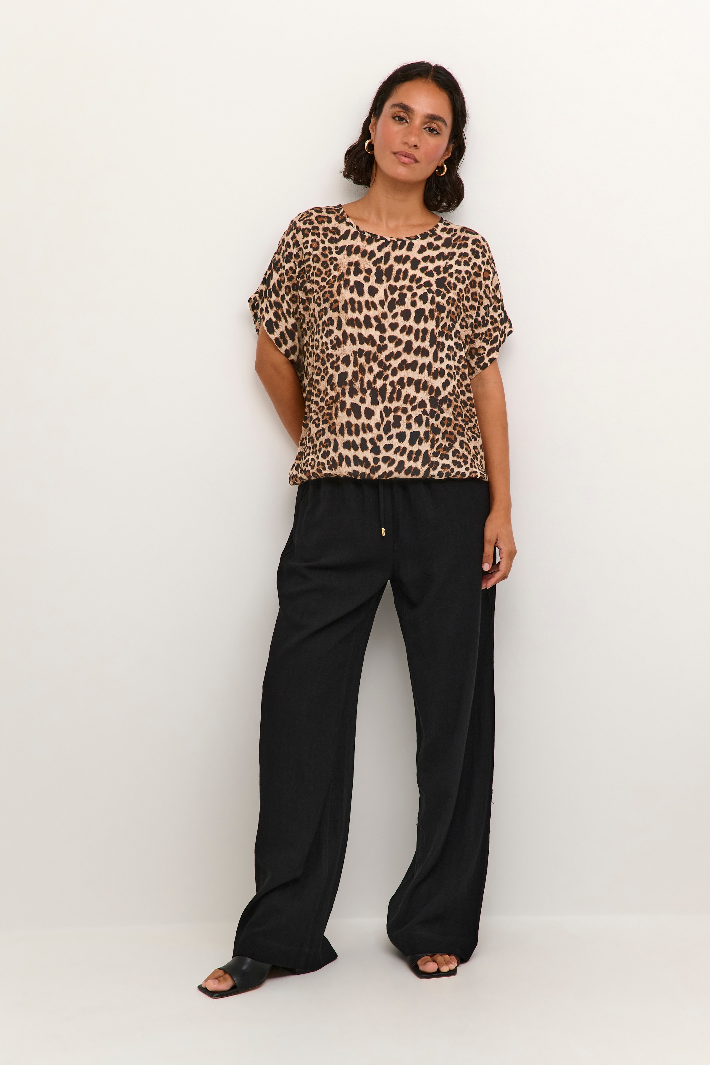 KAamber Leopard Blouse LOOKBOOK FRONT 10508257-105798