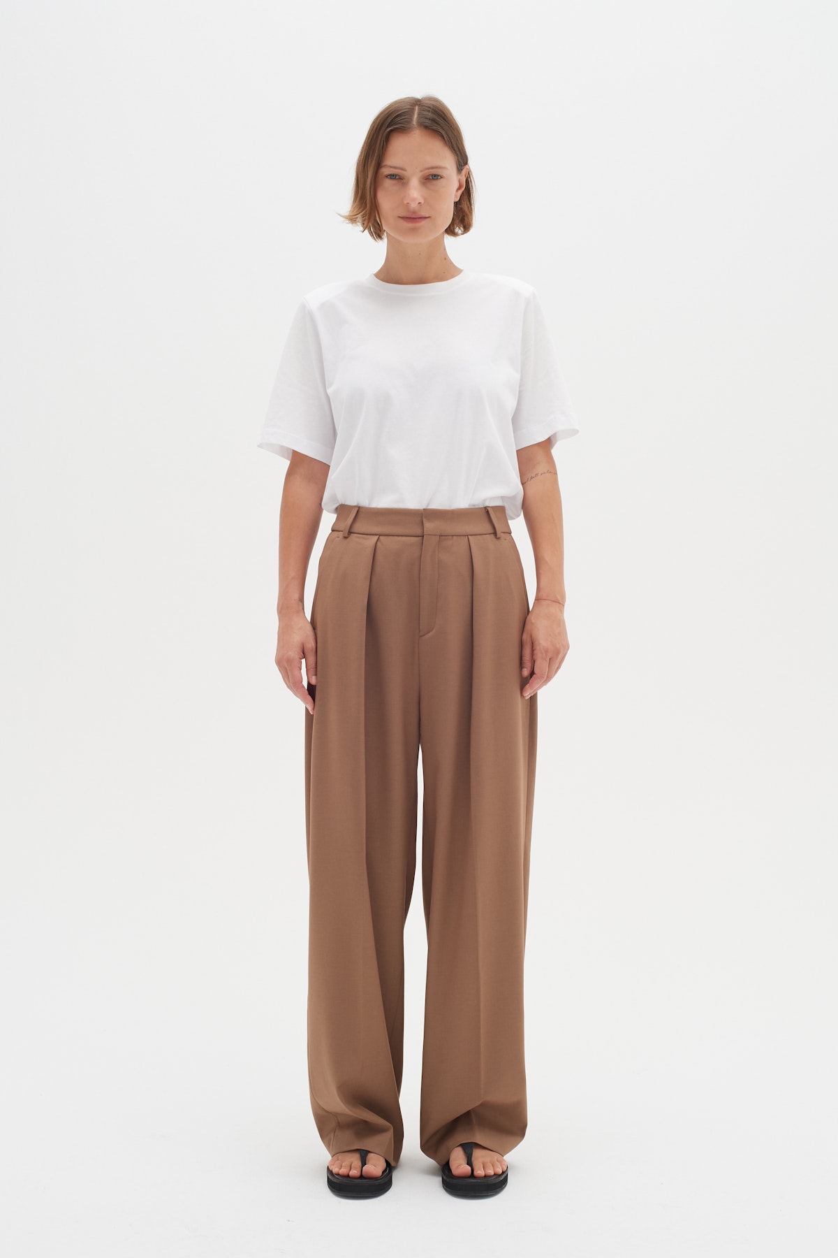 【フラワー】coyseio ZIGZAG PANTS BROWN ZIGZAG PANTS BROWN - coyseio