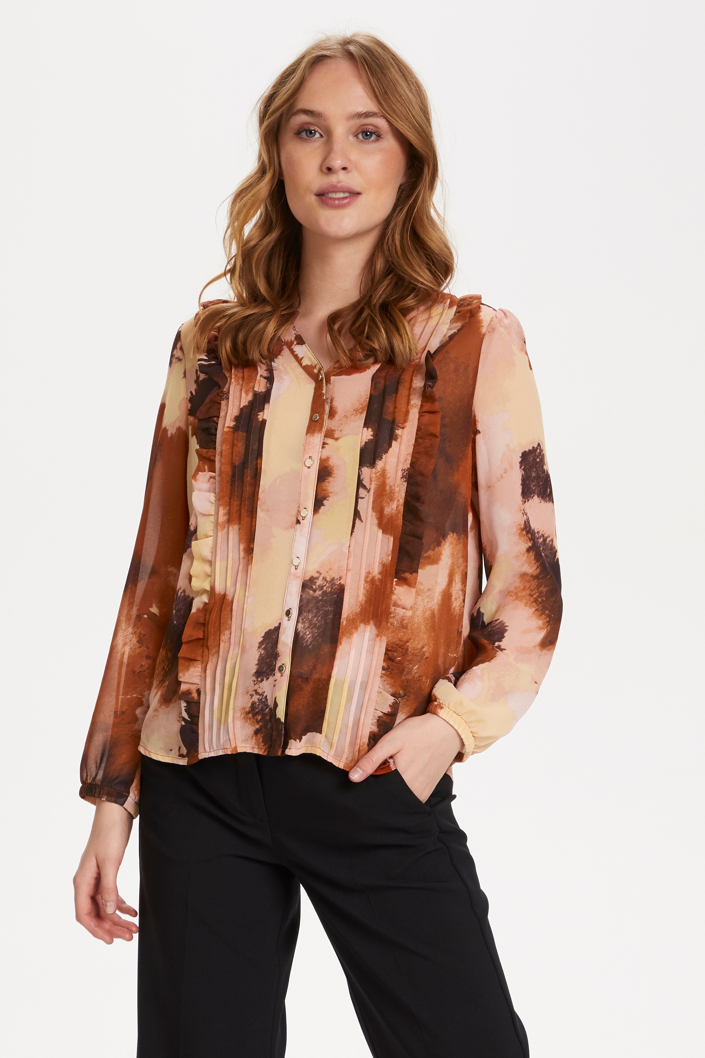 Langermet skjorte LOOKBOOK FRONT 30510511-600147