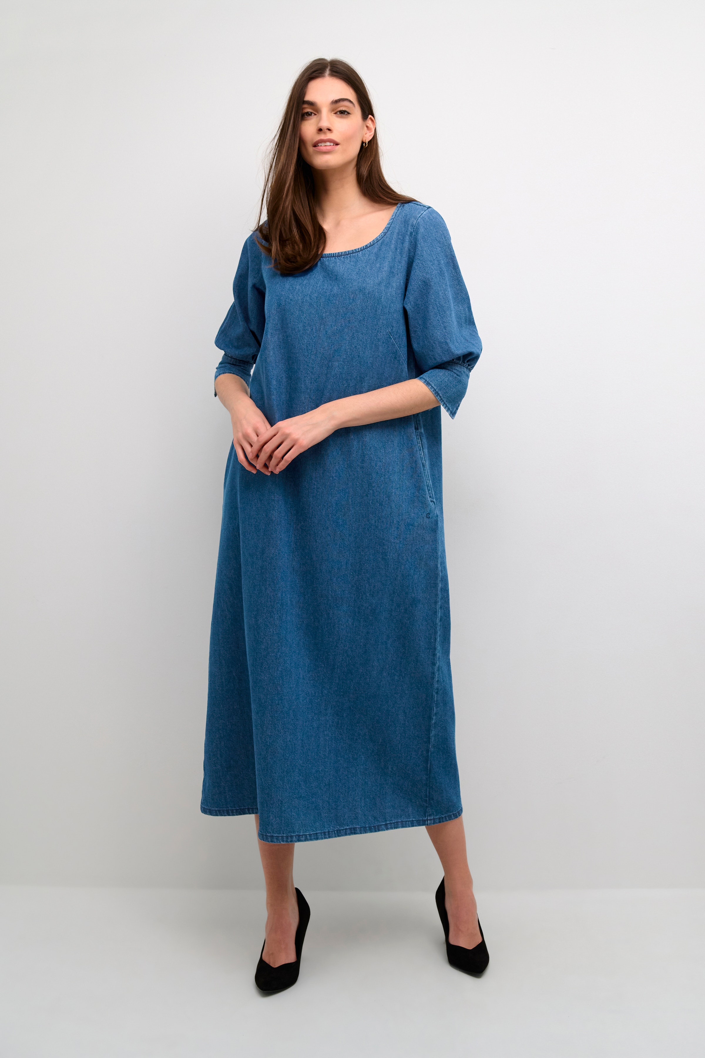 CRGerta Denim dress LOOKBOOK FRONT 10612902-106412