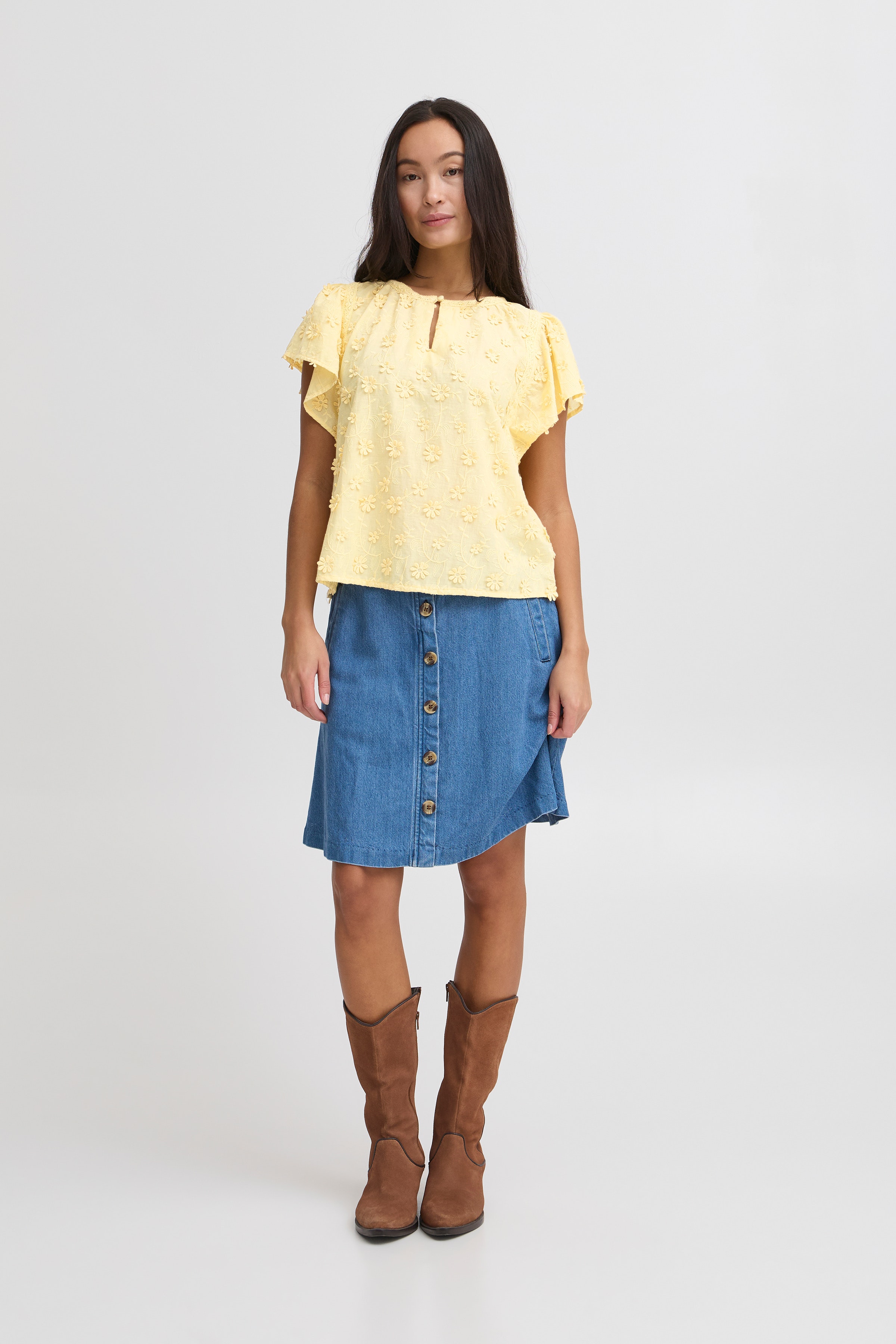 IRLIANE Blouse with short sleeve LOOKBOOK FRONT 20122626-120826