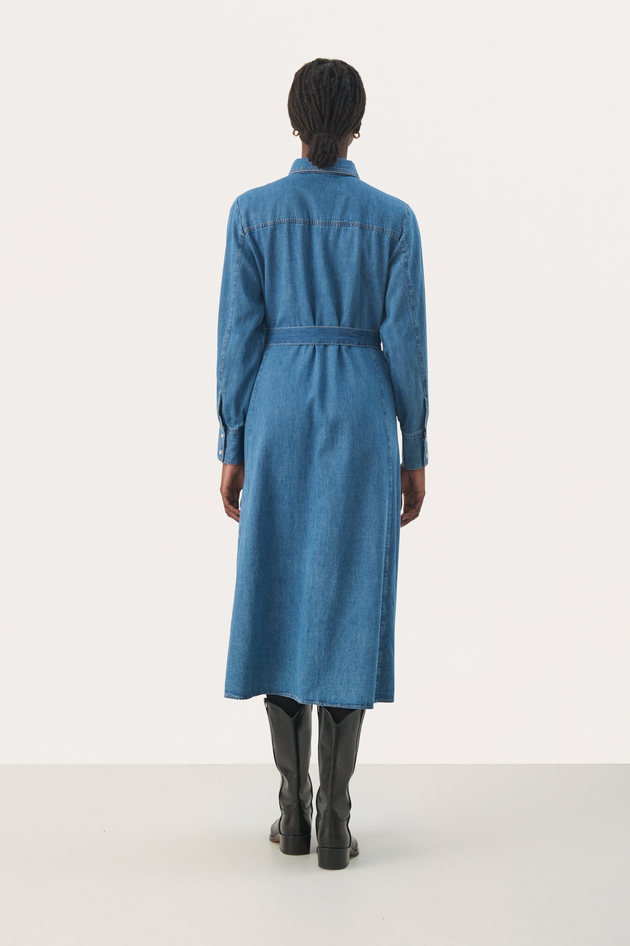PolenkaPW Denim Kleid LOOKBOOK FRONT 30309252-300145